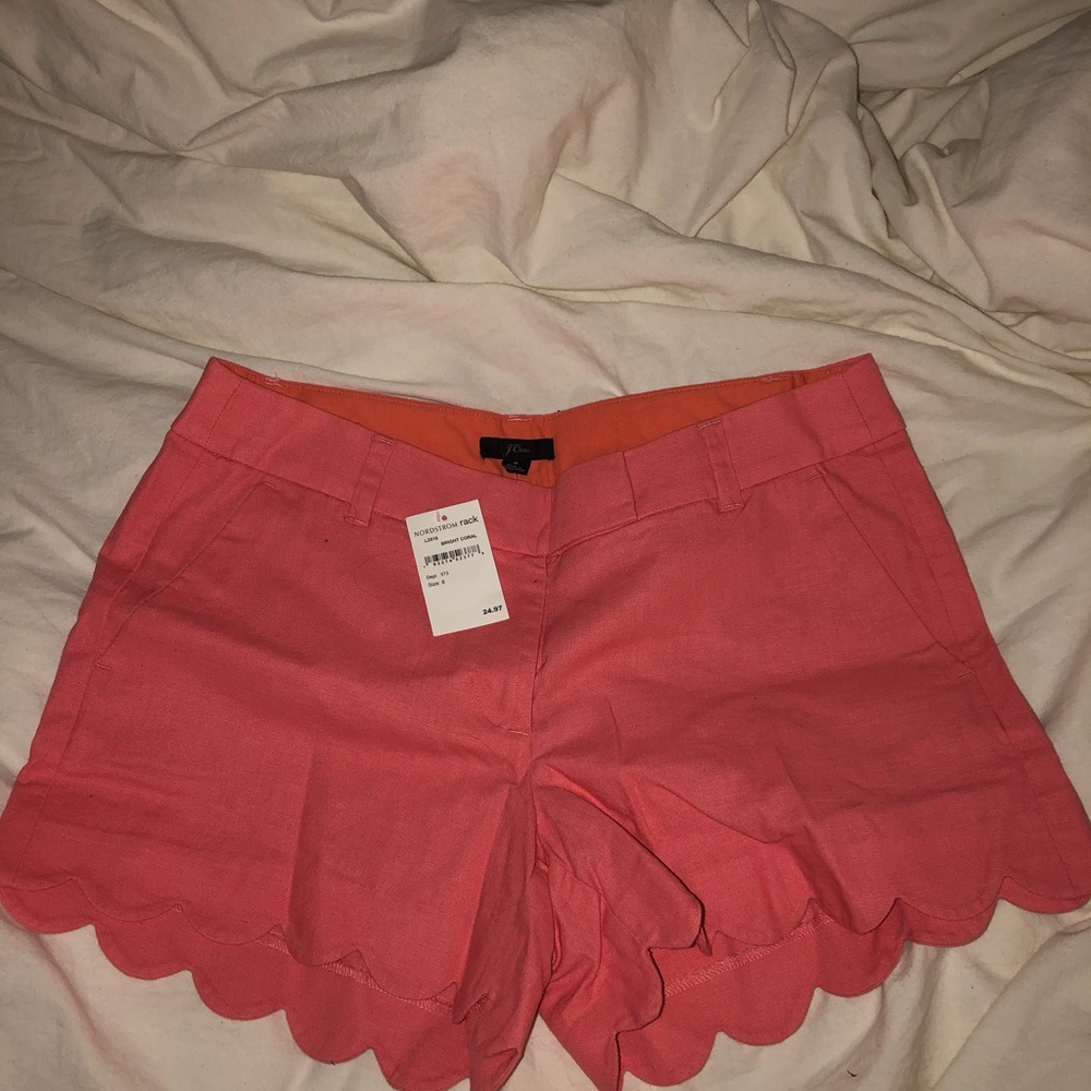 NWT J. Crew Scalloped Shorts